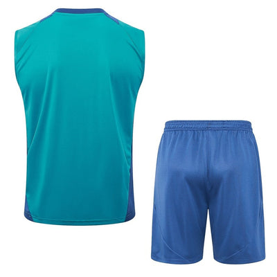 Debardeur Short Ajax Amsterdam Homme 2024 2025 Bleu Ocean