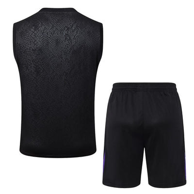 Debardeur Short Barcelone Homme 2025 2026 Noir Charbon