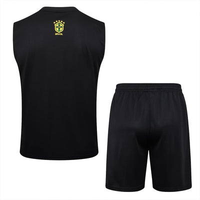 Debardeur Short Bresil Homme 2024 2025 Bleu Motif