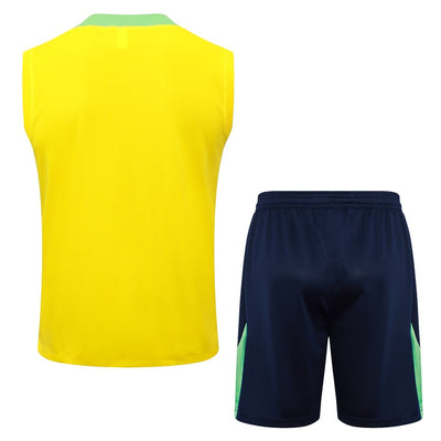 Debardeur Short Bresil Homme 2024 2025 Jaune