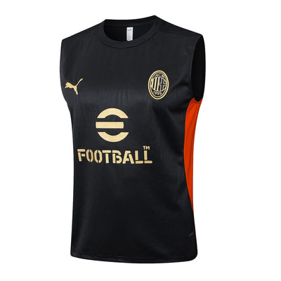 Debardeur Short Milan AC Homme 2024 2025 Noir | Foot Sport