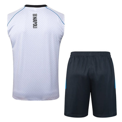 Debardeur Short Naples Homme 2025 2026 Blanc