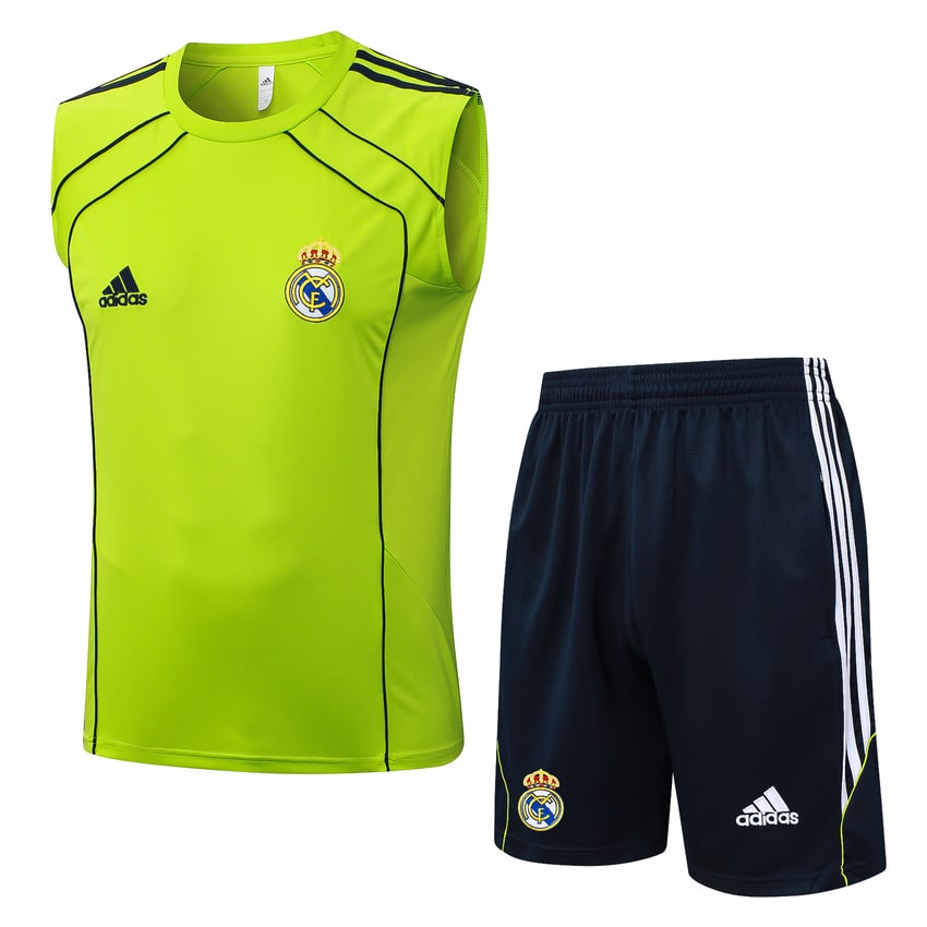 Debardeur Short Real Madrid Homme 2025 2026 Jaune Foncé