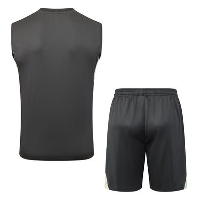 Debardeur Short Real Madrid Homme 2025 2026 Noir Jaune