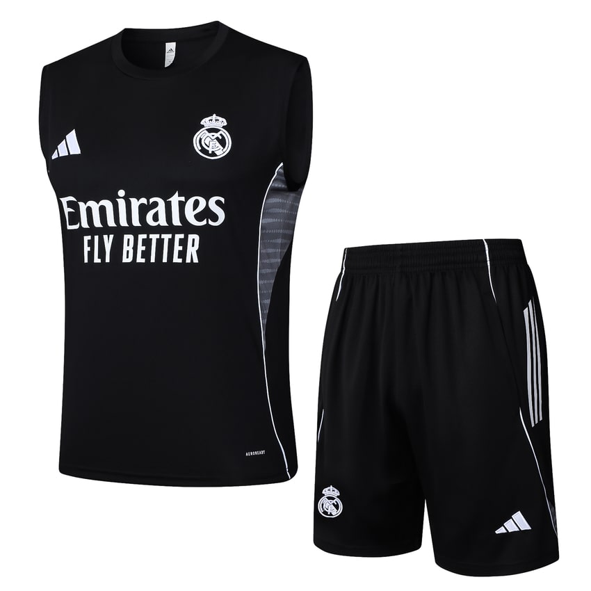 Debardeur Short Real Madrid Homme 2025 2026 Noir Sombre