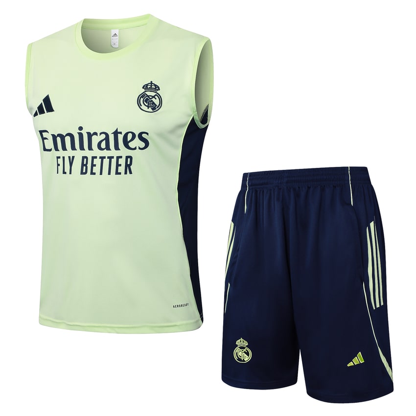 Debardeur Short Real Madrid Homme 2025 2026 Vert Clair