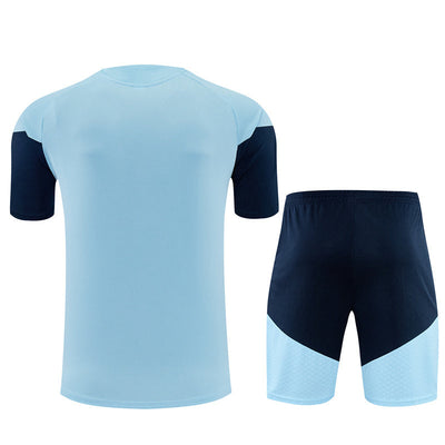 Ensemble Maillot Short Argentine Homme/Enfant 2026 2027 Bleu Clair
