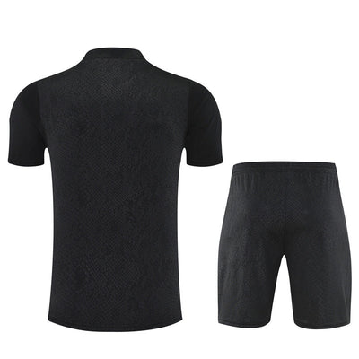 Ensemble Maillot Short Barcelone Homme/Enfant 2025 2026 Noir Violet