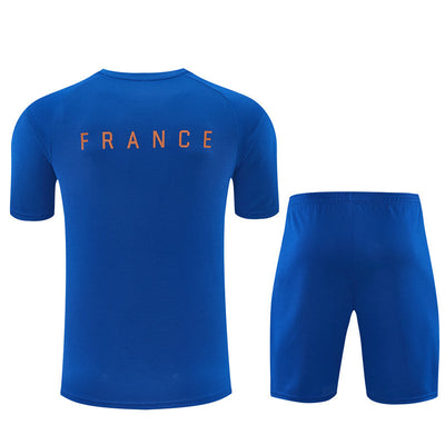 Ensemble Maillot Short Equipe de France Homme/Enfant 2026 2027 Bleu