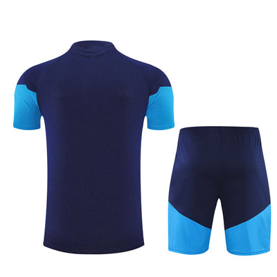 Ensemble Maillot Short Espagne Homme/Enfant 2026 2027 Bleu Foncé