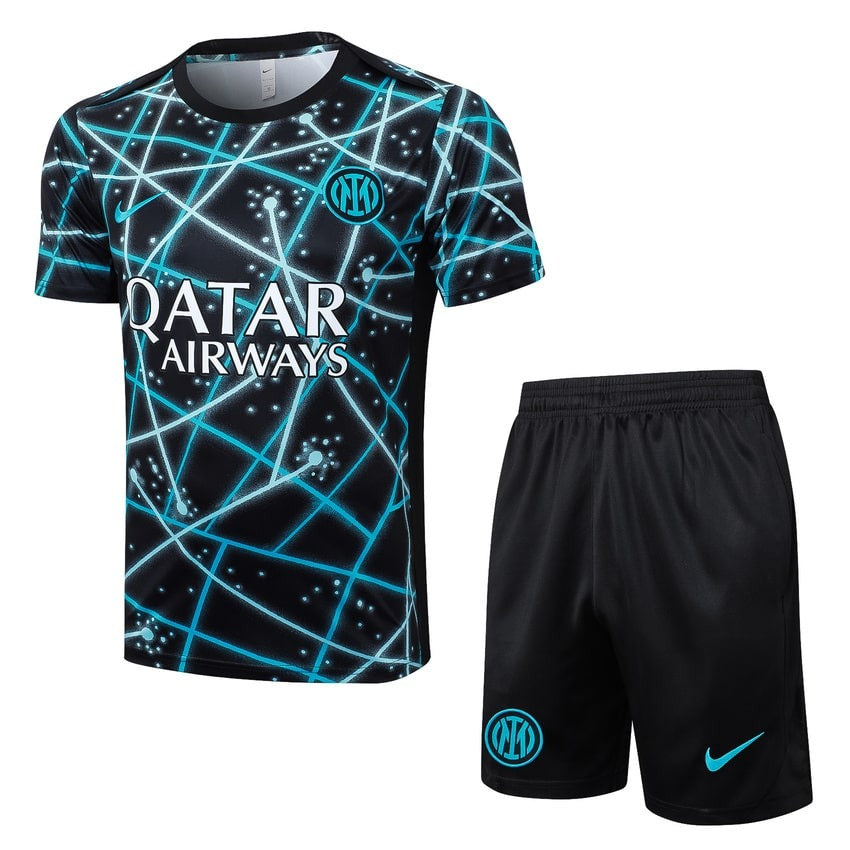 Maillot Training Inter Milan Noir Motif Homme/Enfant 2025 2026 | Foot Sport