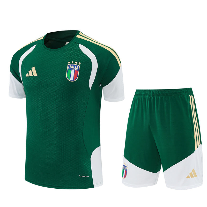 Ensemble Maillot Short Italie Homme/Enfant 2026 2027 Vert