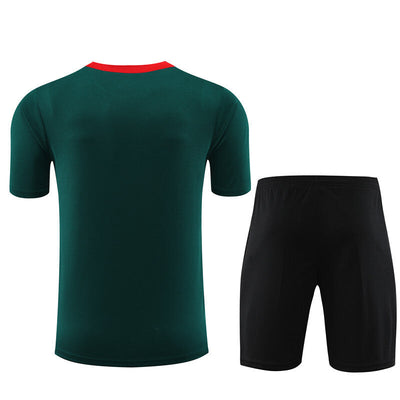 Ensemble Maillot Short Liverpool Homme/Enfant 2024 2025 Vert