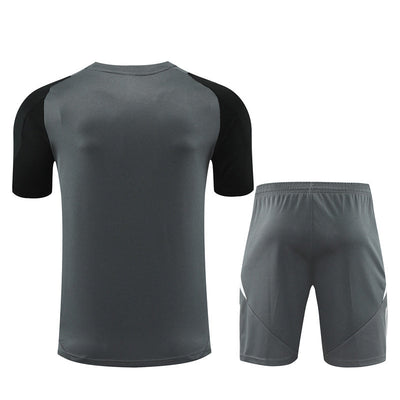Ensemble Maillot Short Manchester United Homme/Enfant 2024 2025 Gris