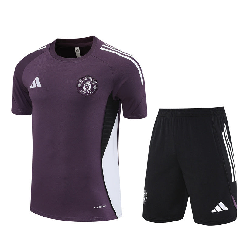 Ensemble Maillot Short Manchester United Homme/Enfant 2025 2026 Violet