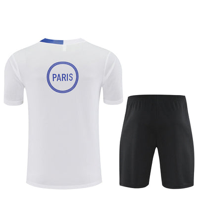 Ensemble Maillot Short PSG Homme/Enfant 2025 2026 Blanc