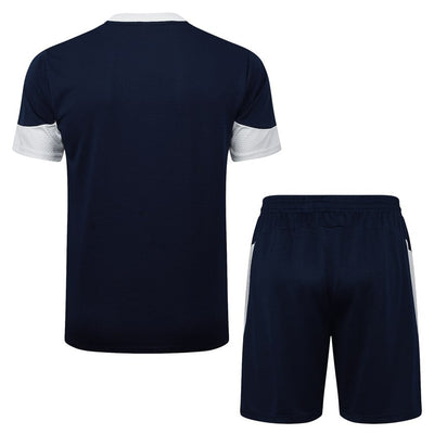 Ensemble Maillot Short Portugal Homme 2024 2025 Bleu Sombre