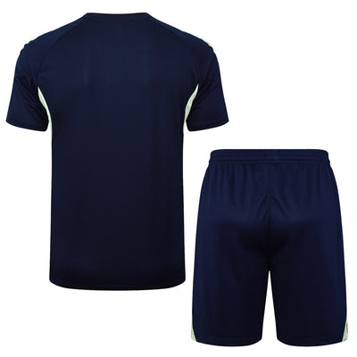 Ensemble Maillot Short Real Madrid Homme/Enfant 2025 2026 Bleu Sombre
