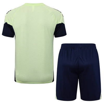 Ensemble Maillot Short Real Madrid Homme/Enfant 2025 2026 Vert Clair
