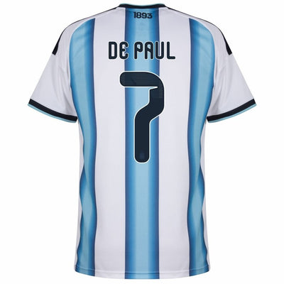 Maillot Argentine De Paul 3 étoiles Domicile Homme 2026 2027