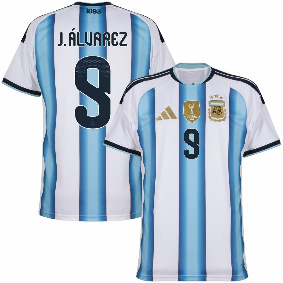 Maillot Argentine J. Álvarez 3 étoiles Domicile Homme 2026 2027