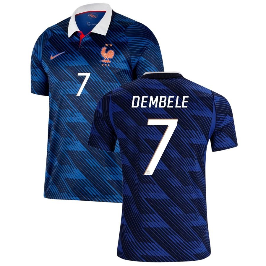 Nouveau Maillot Equipe de France Dembele Domicile Coupe du Monde 2026 Homme
