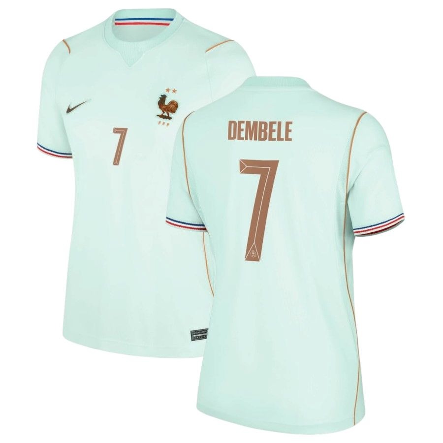 Maillot Equipe de France Dembele Exterieur 2026 Femme