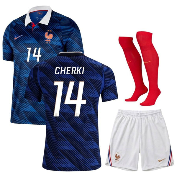 Nouveau Maillot Kit Enfant France Cherki Domicile Coupe du Monde 2026