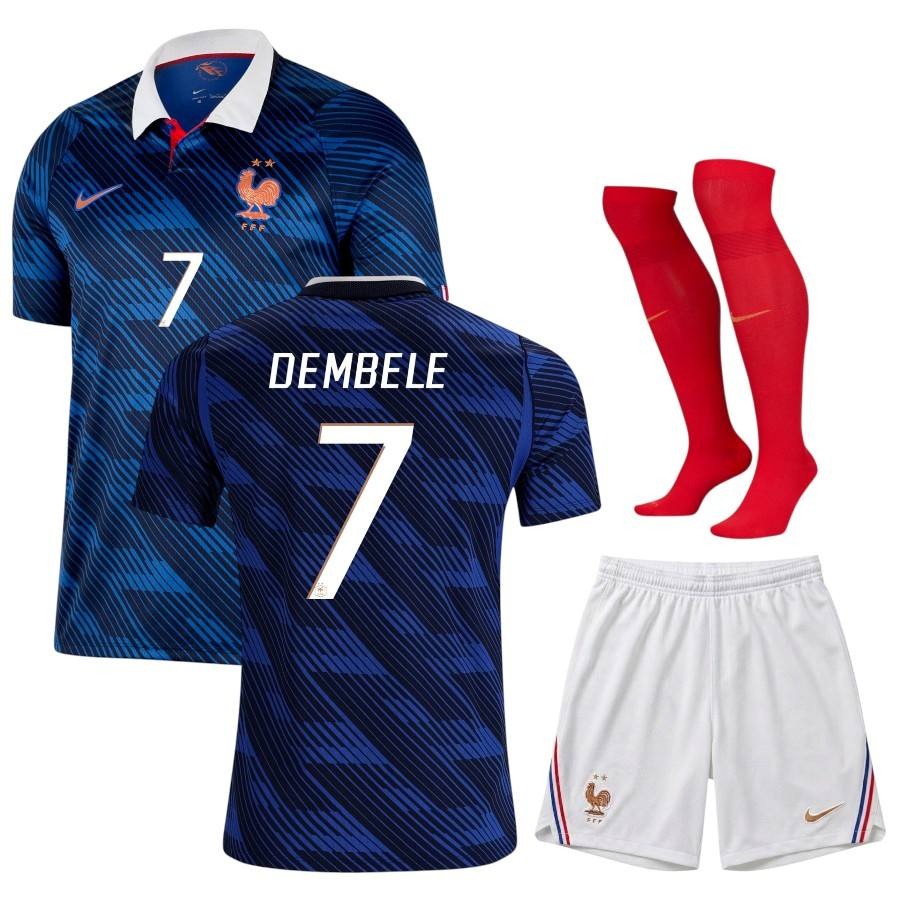 Nouveau Maillot Kit Enfant France Dembele Domicile Coupe du Monde 2026