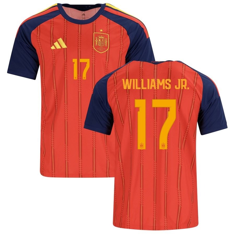 Maillot Espagne Williams Jr Homme Domicile 2026 2027