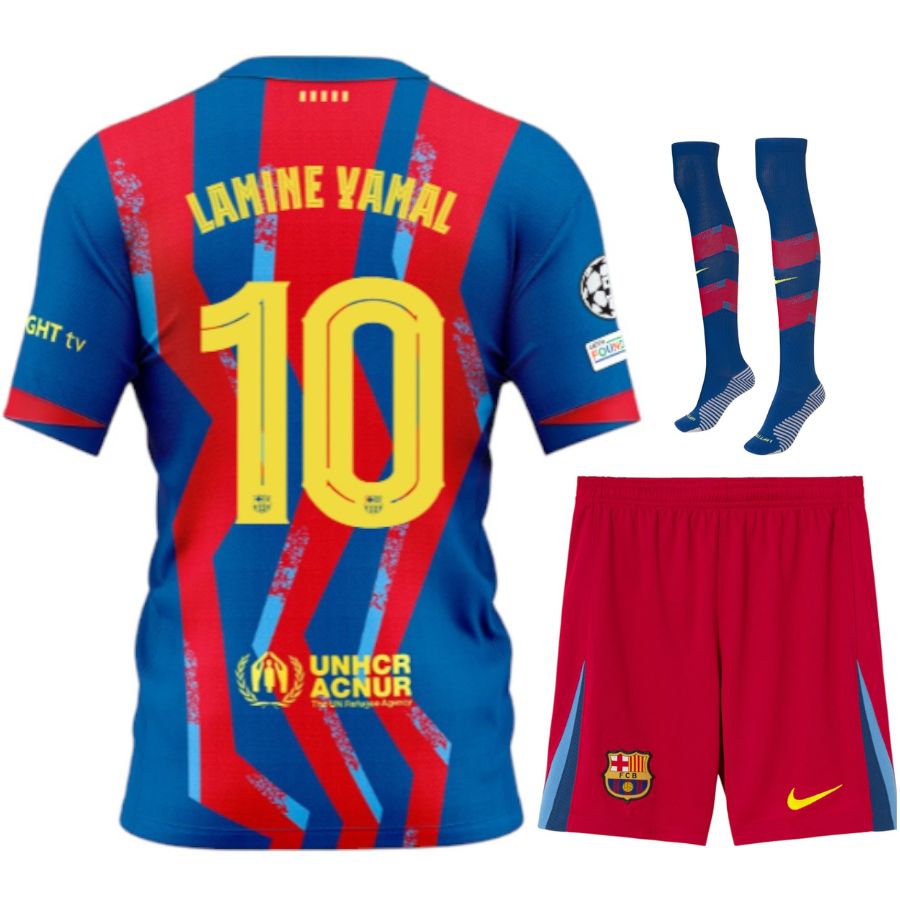 Maillot Kit Enfant Barca Lamine Yamal 10 Fourth 2025 2026 | Foot Sport