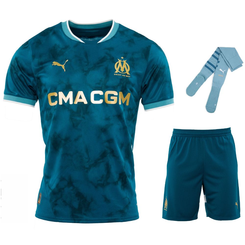 Maillot Kit Enfant Marseille Exterieur 2024 2025 | Foot Sport