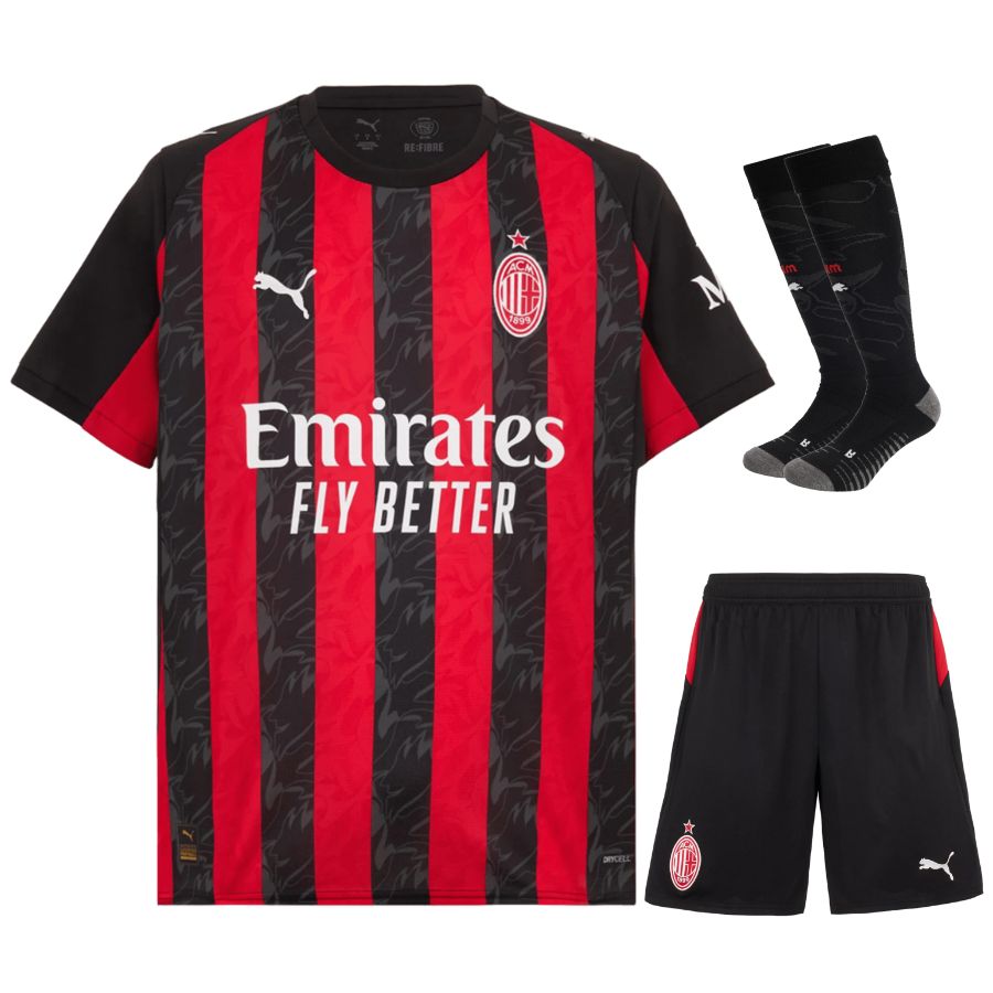 Maillot Kit Enfant Ac Milan Domicile 2025 2026 | Foot Sport