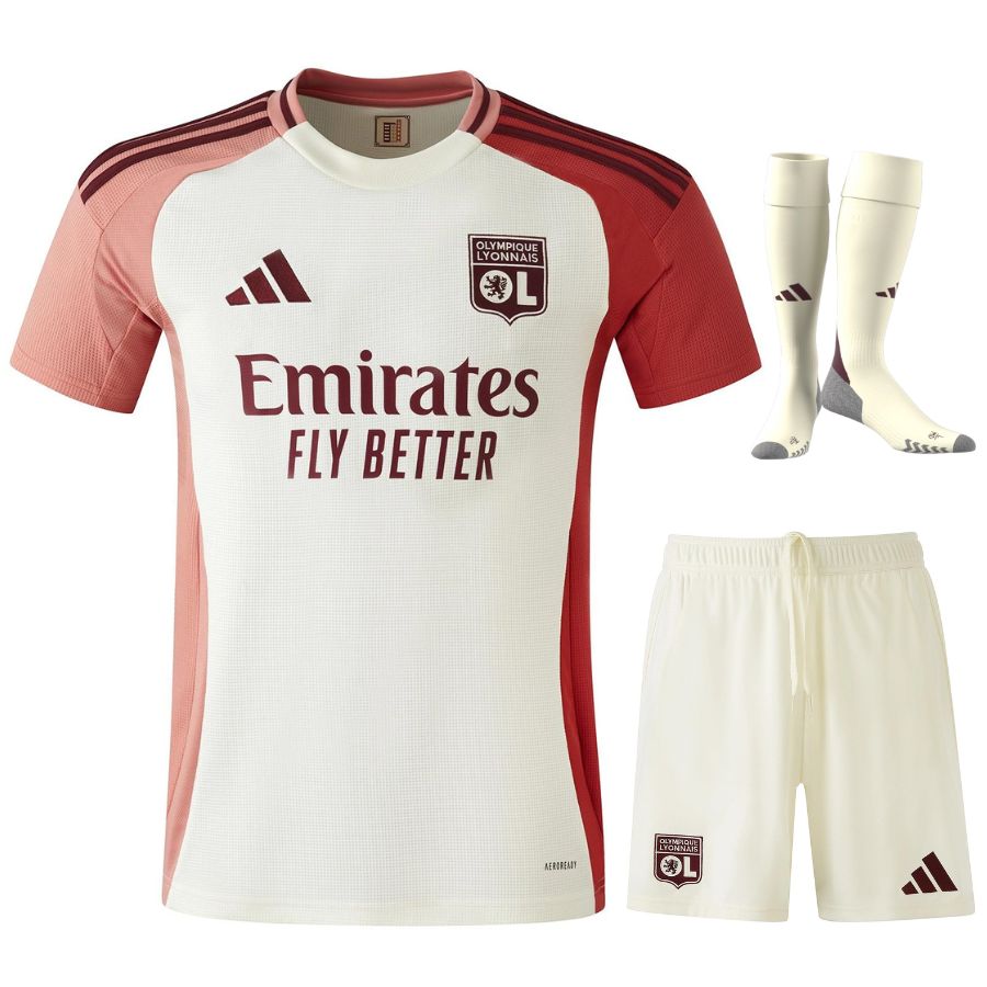 Maillot Lyon OL Kit Enfant Third 2024 2025 Beige | Foot Sport