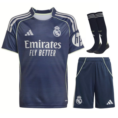 Maillot Kit Enfant Mbappe Real Madrid Exterieur 2025 2026 | Foot Sport