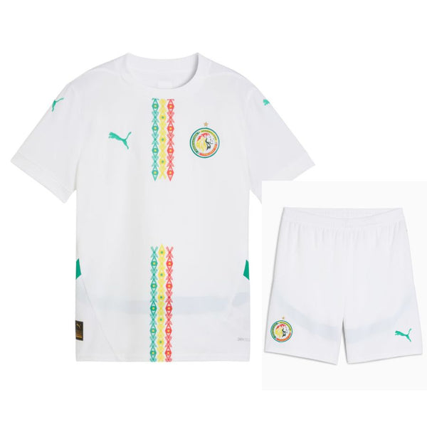Maillot Kit Enfant Senegal Domicile 2025 2026 Blanc | Foot Sport