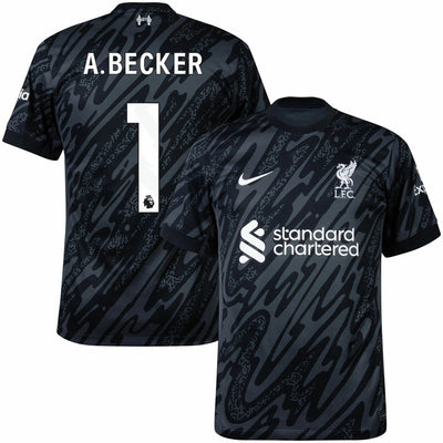 Maillot Liverpool A.Becker Gardien Domicile Homme 2024 2025 Noir | Foot Sport