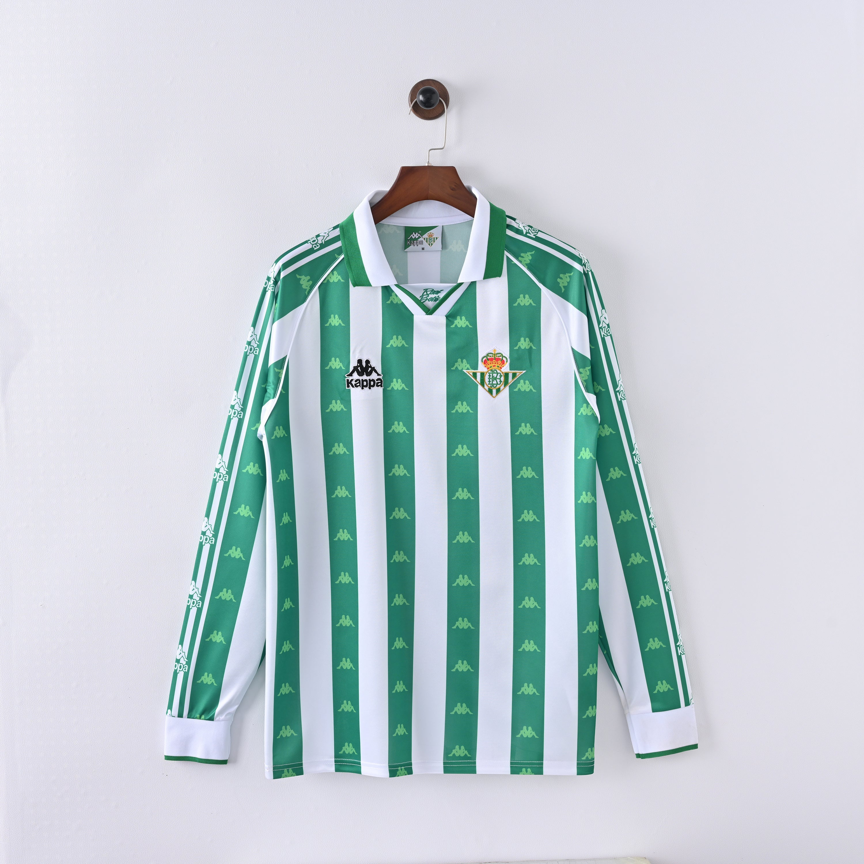 Maillot Manches Longues Betis Seville Retro Vintage 1996-1997 Domicile Homme