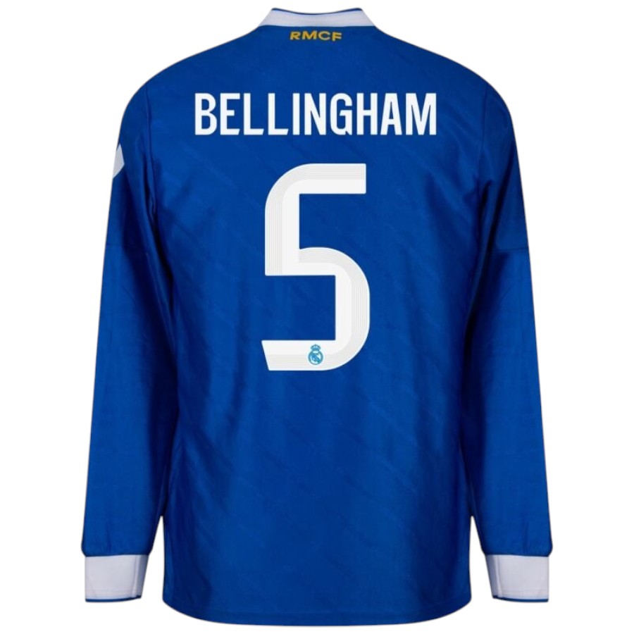 Maillot Bellingham Real Madrid Third Manches Longues Bleu Homme 2025 2026