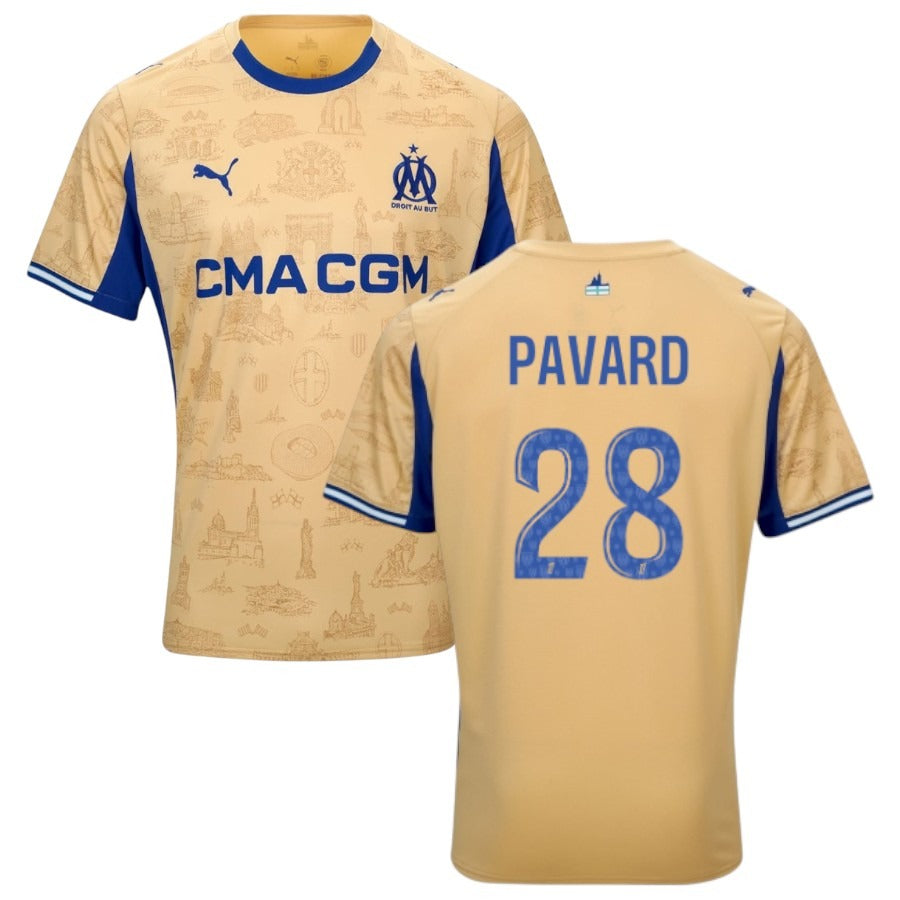 Maillot Marseille Pavard Or Fourth Homme 2025 2026