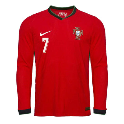 Maillot Portugal Ronaldo Domicile Manches Longues 2024 2025 Homme
