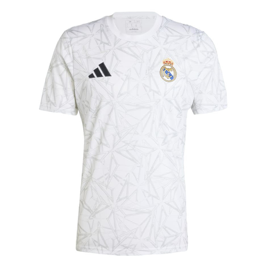 Maillot Pre Match Training Real Madrid Blanc Homme/Enfant 2024 2025 | Foot Sport
