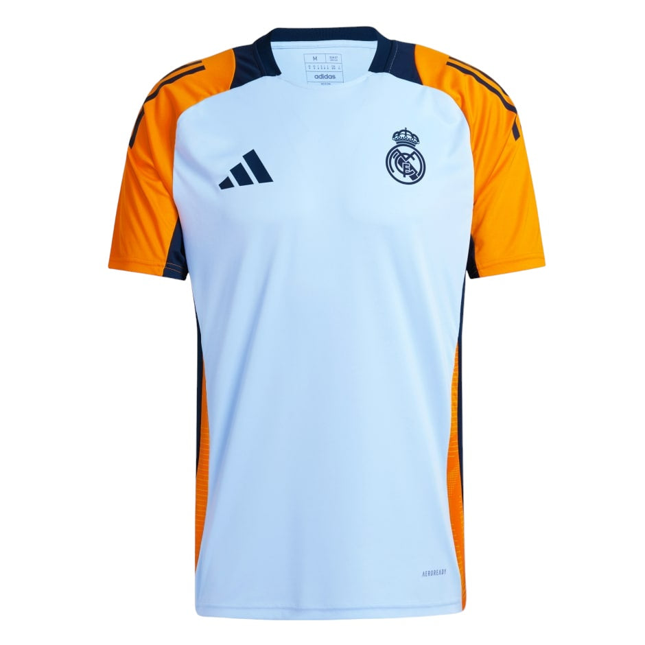 Maillot Pre Match Training Real Madrid Bleu Clair Homme/Enfant 2024 2025 | Foot Sport