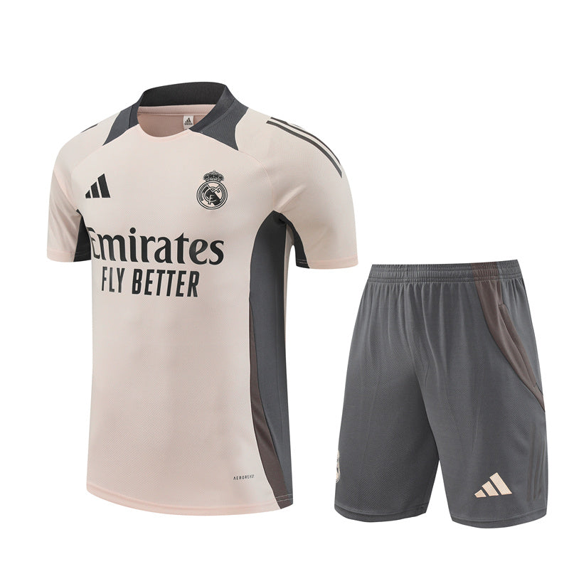 Maillot Training Real Madrid Beige Gris Homme/Enfant 2024-2025 | Foot Sport