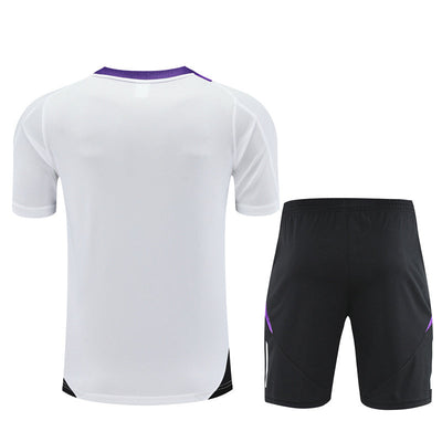 Maillot Training Real Madrid Blanc Violet Homme/Enfant 2024-2025