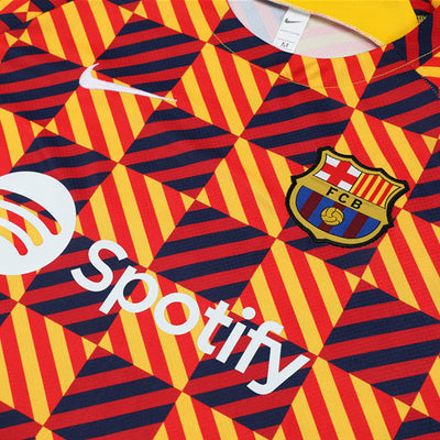 Maillot Training Barcelone Orange Homme/Enfant 2023-2024 | Foot Sport
