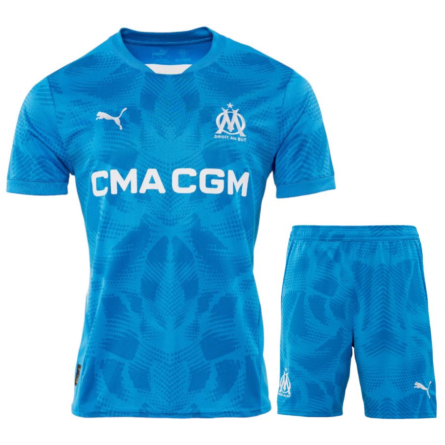 Maillot Kit Enfant Gardien Marseille 2024 2025 Bleu | Foot Sport