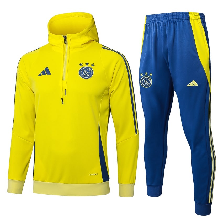 Survetement Ajax Amsterdam Sweat Homme/Enfant 2024 2025 Jaune