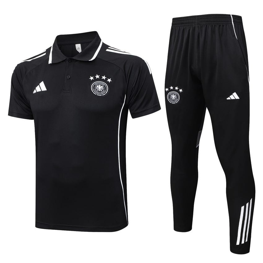 Polo Allemagne Homme 2025 2026 Noir