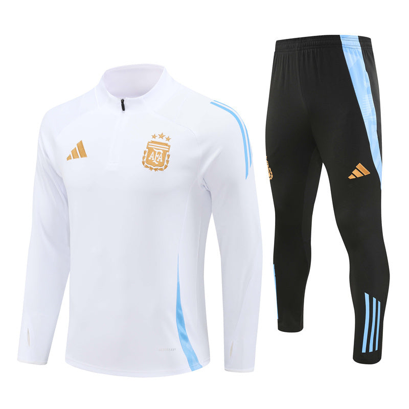 Survetement Argentine Training Homme/Enfant 2024 2025 Blanc